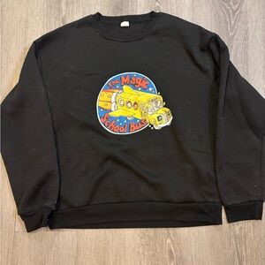 Magic School Bus Black Sweater